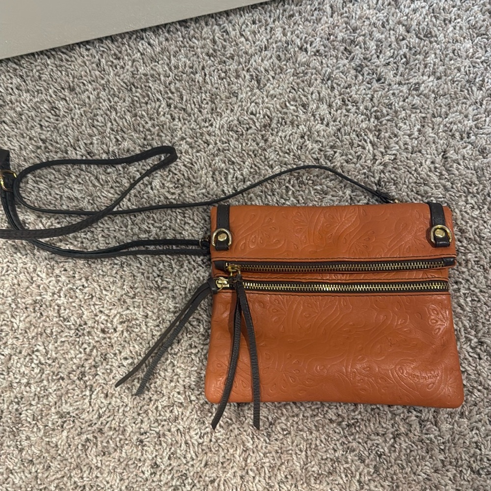 Italian leather crossbody bag